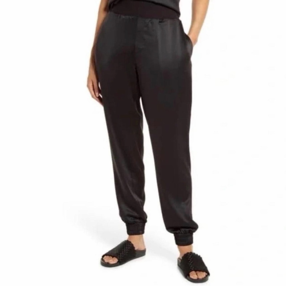 Black Silk Women's Jogger Pants